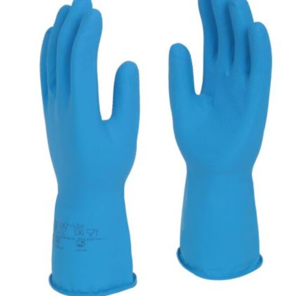 91 - Polyco Nitri-Tech Lite Unlined Blue Nitrile Synthetic Glove (144 Pairs per Box) Thumbnail